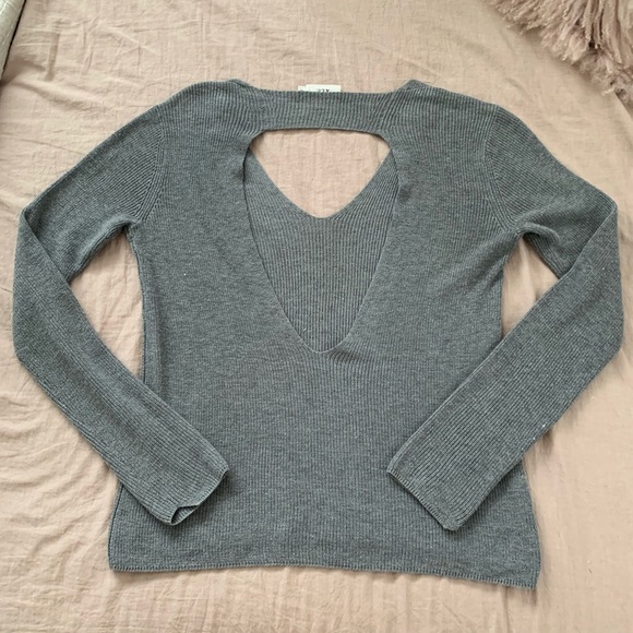 A.L.C. ‘Ty’ Gray Cutout Sweater - Picture 6 of 11